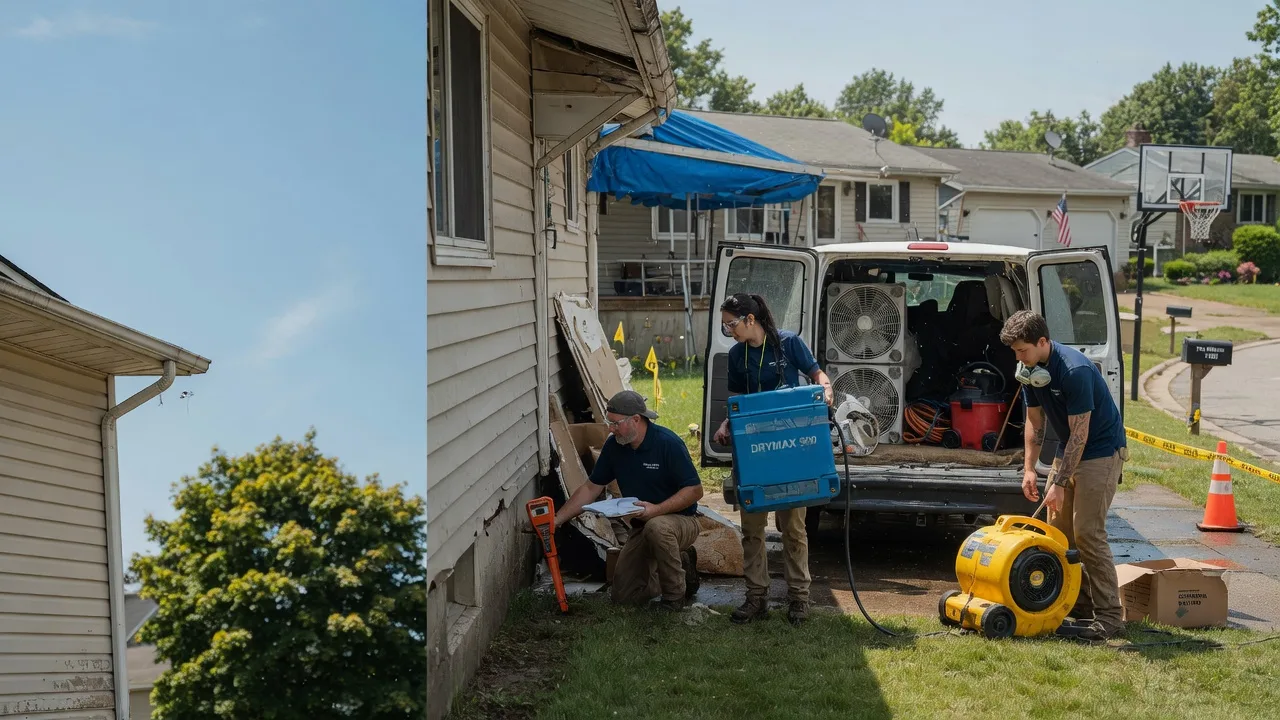 Ceiling Leak Cleanup in Greentown, PA near me